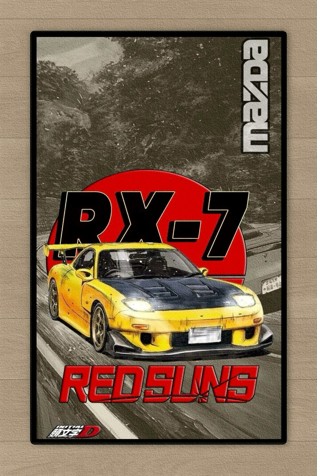 GearMoodz™️ Car art rug - RX7 FD