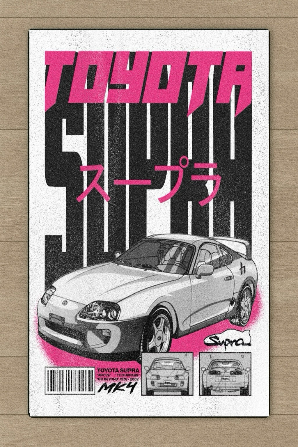 GearMoodz™️ Car art rug - Supra