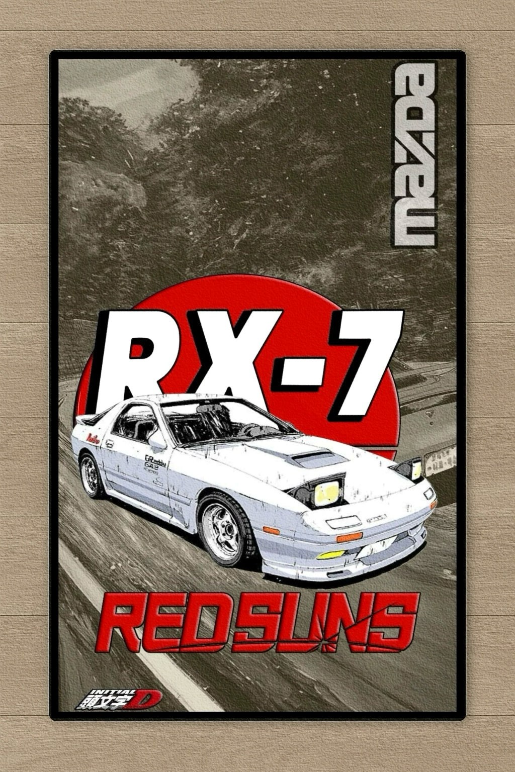 GearMoodz™️ Car art rug - RX7 FC