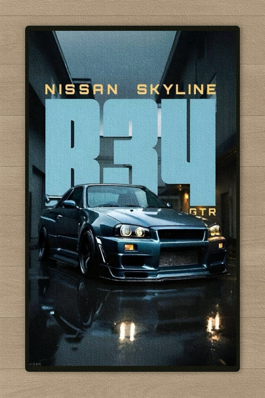 GearMoodz™️ Car art rug - R34